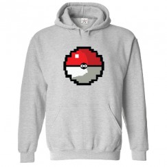 Pokeball Classic Unisex Kids and Adults Pullover Hoodie								 									 									